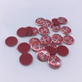 11mm red silver