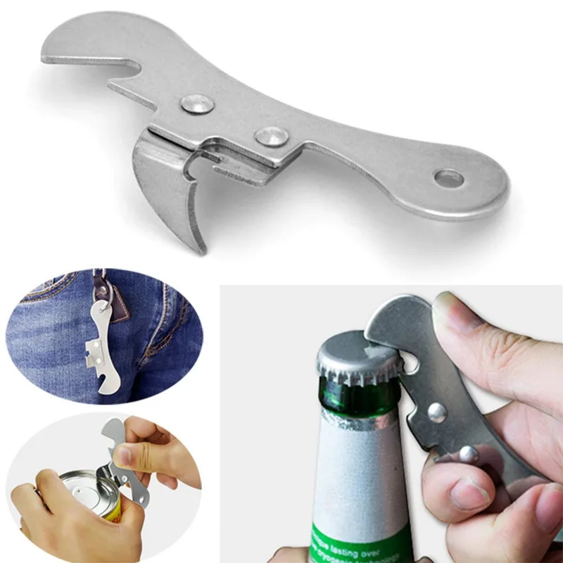 Can Opener Multifunction Stainless Steel Seahorse Portable Mini Beer Bottle