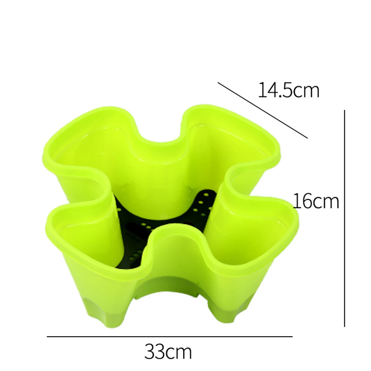 2Pcs 4-Petals Pot