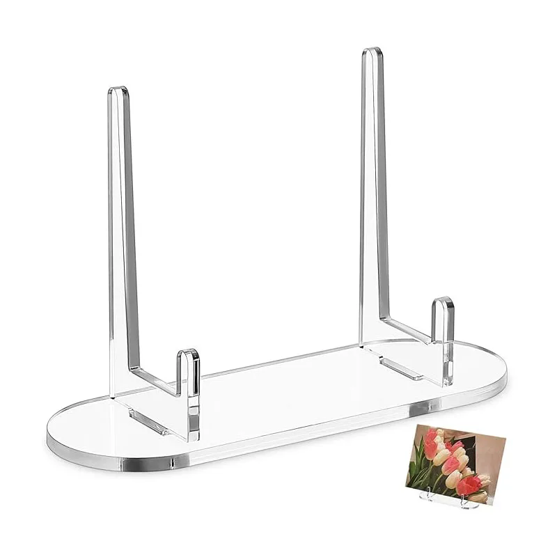 1pc Acrylic Clear Stand Acrylic Easel Display Stand Multi-functional Display for Plate Cards