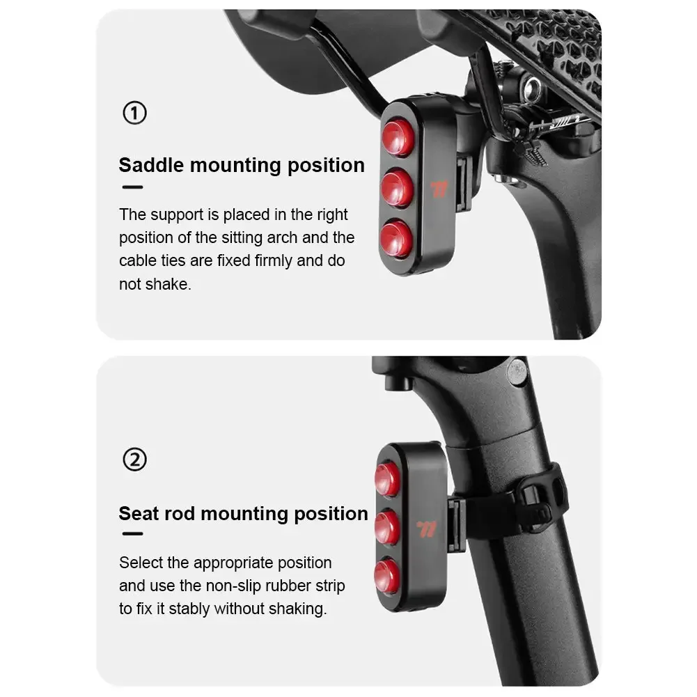 Smart Brake Bicycle Rear Light Auto on/Off Stop Signal Brake Road Bike LED Taillight Type-C Charge MTB Cycling Safety Flash Lamp