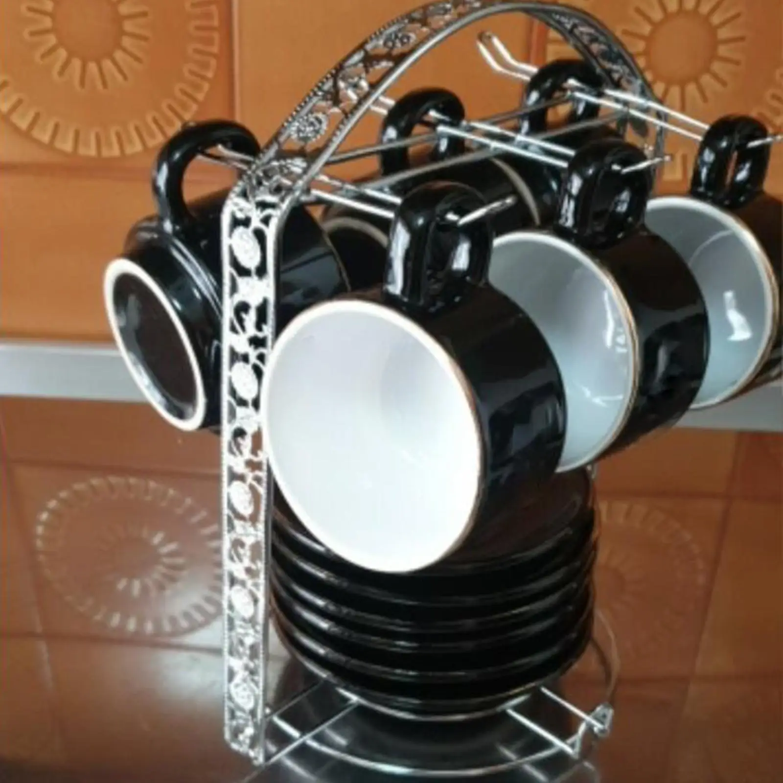 Cup Rack Storage Display Stand Home Kitchen