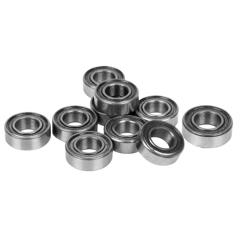 

50Pcs Miniature Rubber Sealed Metal Shielded Metric Radial Ball Bearing, MR126 ZZ 6 X 12 X 4MM