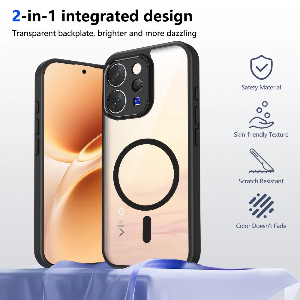 Premium Magnetic Armor Phone Case – Luxury Protective Back Cover