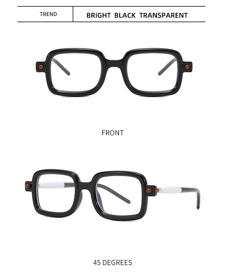 Lunettes de soleil carrées rétro pour hommes style punk_voghion.com