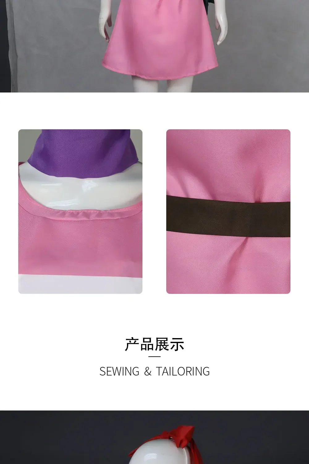 Dragon Ball Z: Bulma | Pink Dress Cosplay Costume 17 Dragon Ball Z Bulma Pink Dress Cosplay Costume