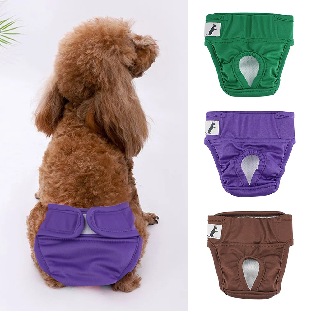 

Female Dog Physiological Pants Adjustable Dog Diaper Clothes For Small Meidium Size Dogs Puppy Menstrual Panties Pet Supplies