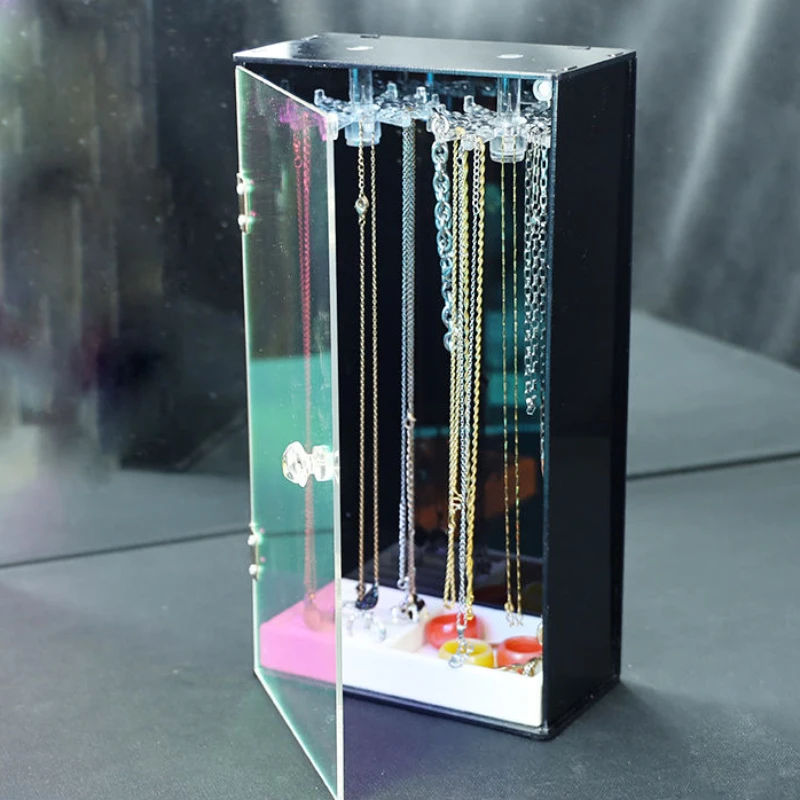 Acrylic Transparent Jewelry Box Organizer Drawer Women Jewelry Box Storage Necklace Bracelet Earrings Display Stand Accessories