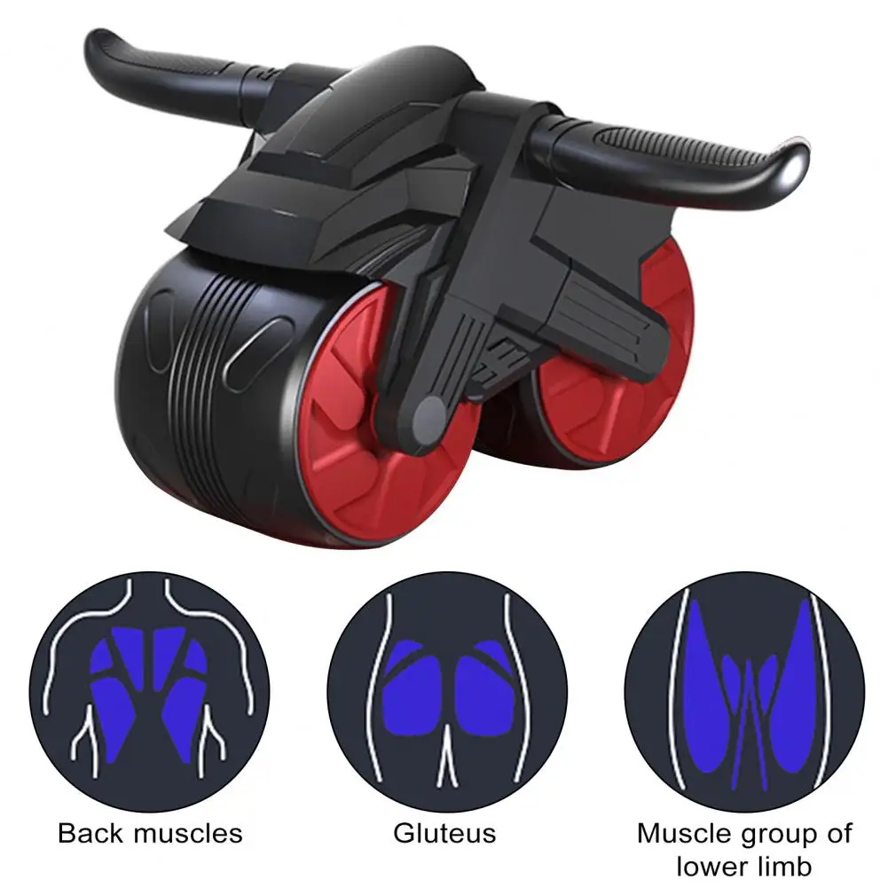 

Core Fitness Roller Effortlessly Tone Core with Non-slip Automatic Rebound Abdominal Wheel High Stability Low for Effective