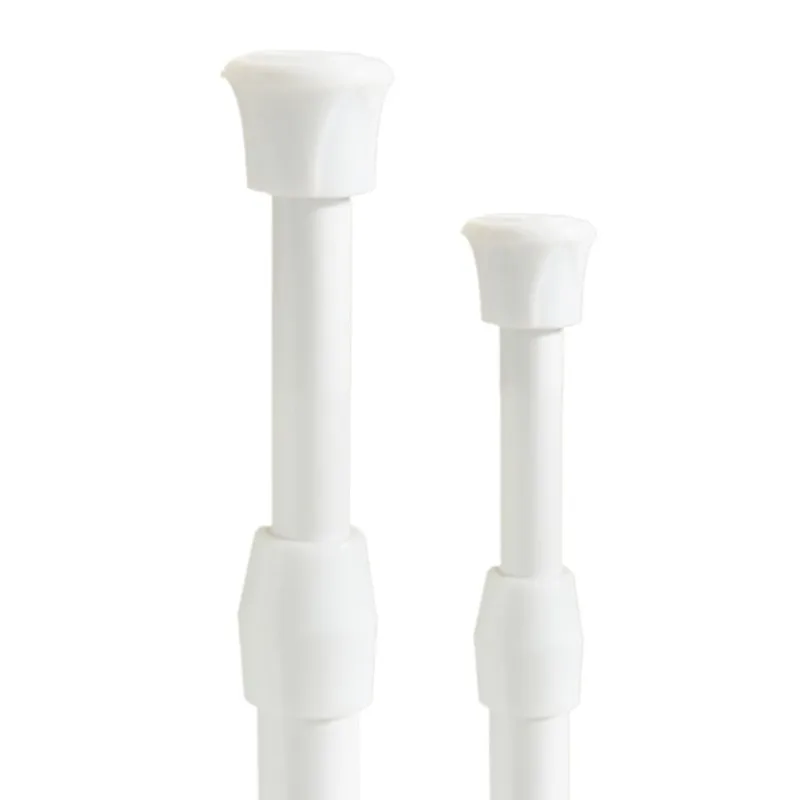 60-110cm Adjustable Curtain Rod Without Drilling Metal Spring Loaded Bathroom Bar Shower Extendable Telescopic PolesHanging Rods