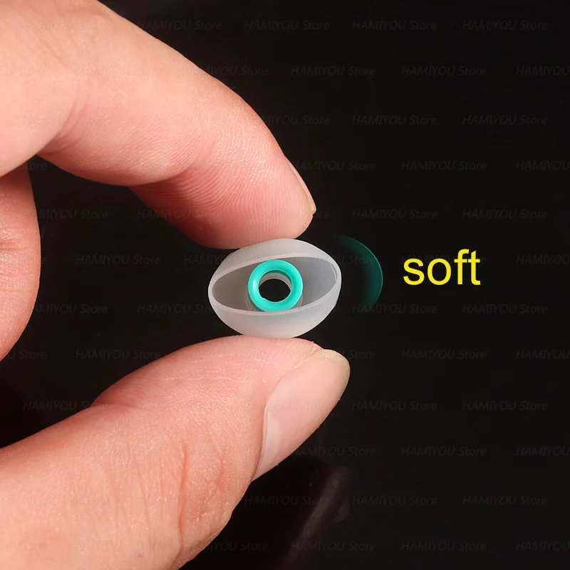 Two-Tone Silicone Earphone Tips – In-Ear Comfort Accessories