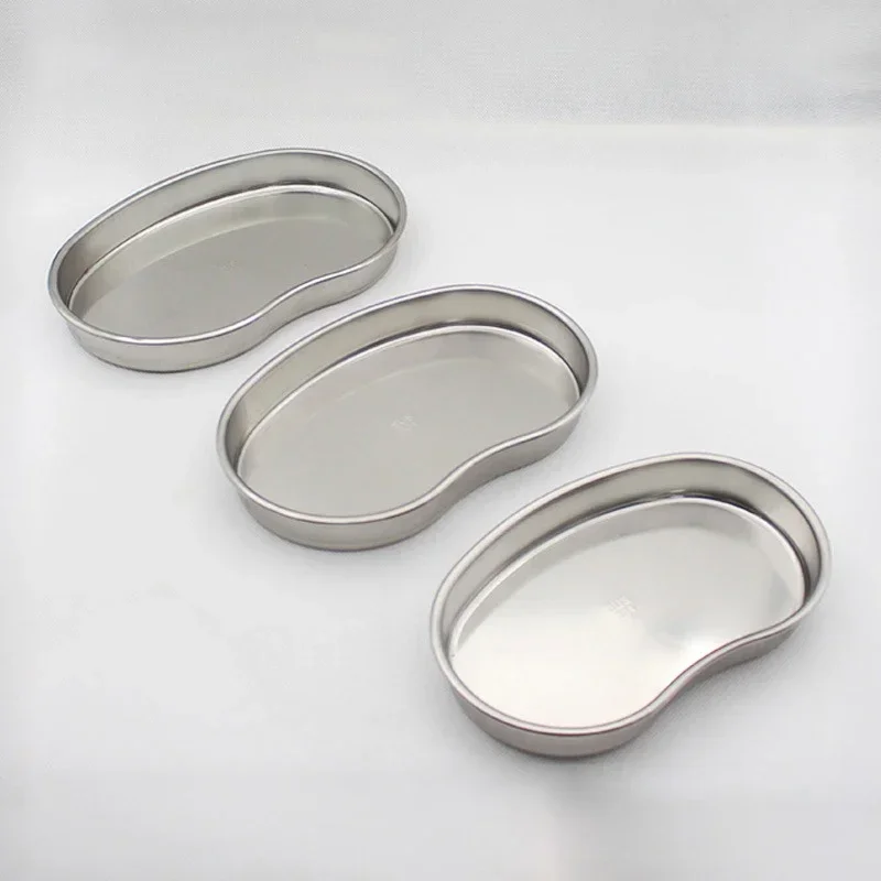 Stainless Steel Kidney Shaped Sterilized Tray Jar Pot Container Bottle Tweezers Medical Dental Surgical Cosmetic Tattoo Accesory 5