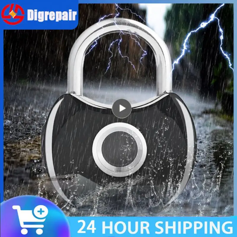 

Cabinet Lock Waterproof Smart Home Wifi Padlock Security Protection Fingerprint Lock Usb Rechargeable Rechargeable Smart Padlock