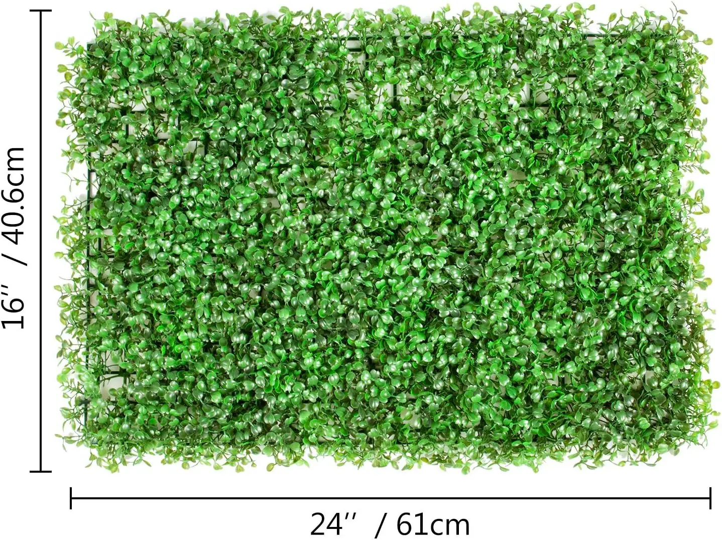 12PCS 24"x16" Grass Wall Panels for 32 SQ Feet, Boxwood Hedge Wall Panels,Artificial Grass Backdrop 1.6", UV Protected