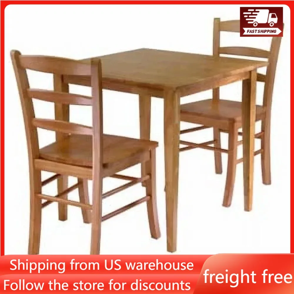 

Wood Groveland Square Dining Table Furniture Light Oak Finish Freight Free Room Home