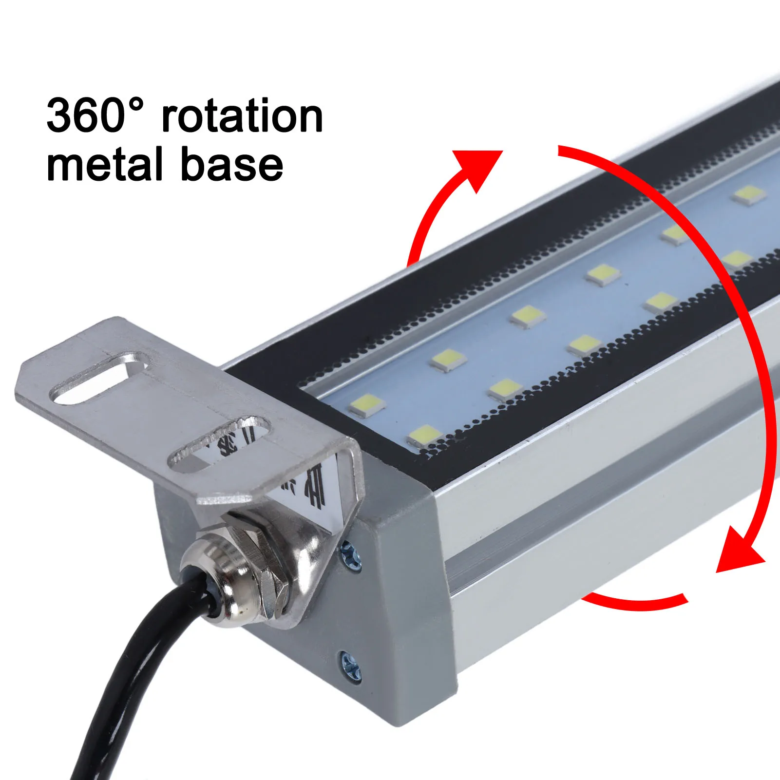 LED Working Light White Source IP67 Waterproof Explosion Proof Machine Tube Light 24V 12W LED Working Machine Lamp