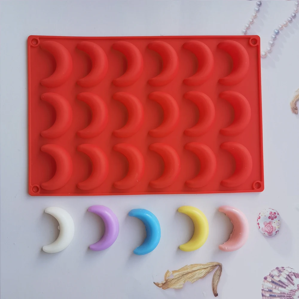 Silicone Brick Moon Shaped Chocolate Mold Biscuit Cake Dessert Mold DIY