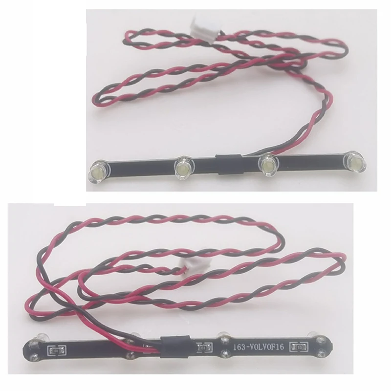 

LED Dome Light Lamp Bar for 1/14 Tamiya RC Truck Trailer Tipper Volvo FH16 750 56360 56362 Car Accessories