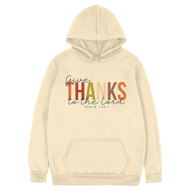 Thankful Sweatshirt Thanks Hoodie Thanksgiving Gift for Religious Hoodie Church Top Christian Sweatshirts Blessed m