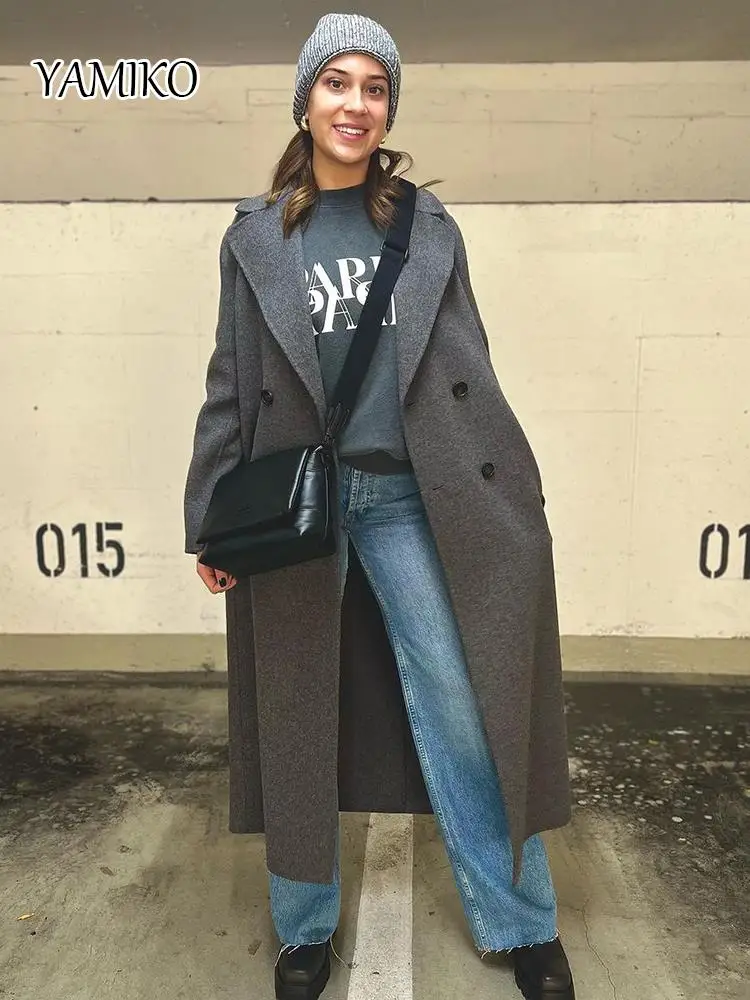 Paris Letter Sweatshirts For Women Autumn Winter 2024 Cotton Washed Retro O-Neck Pullovers Tops Fashion Female Sweatshirt