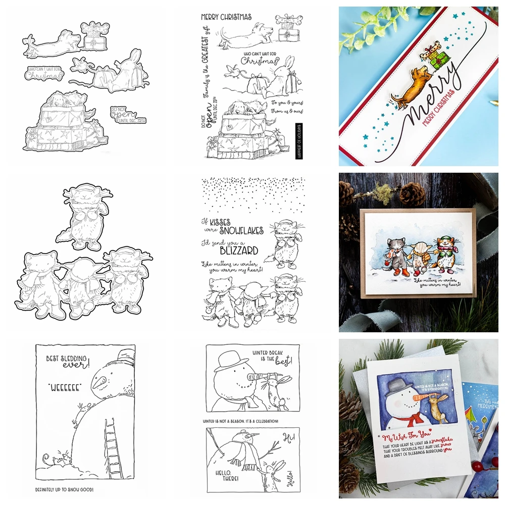 Matrices De Découpe En Métal, Tampons Transparents, Fille - Matrices À