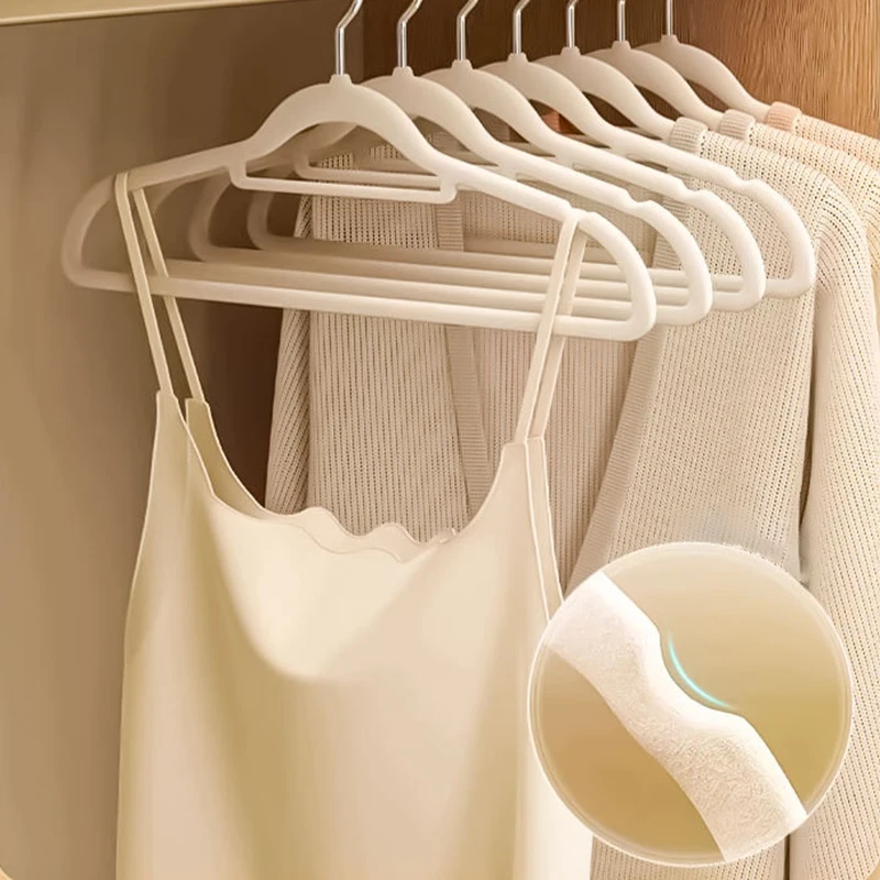 Velvet Non-Slip Suit Clothes Hanger Space Saving Flocked Hanger For Shirts Coats Wardrobe Clothing Storage Organizer 1 Pack clothes hanger