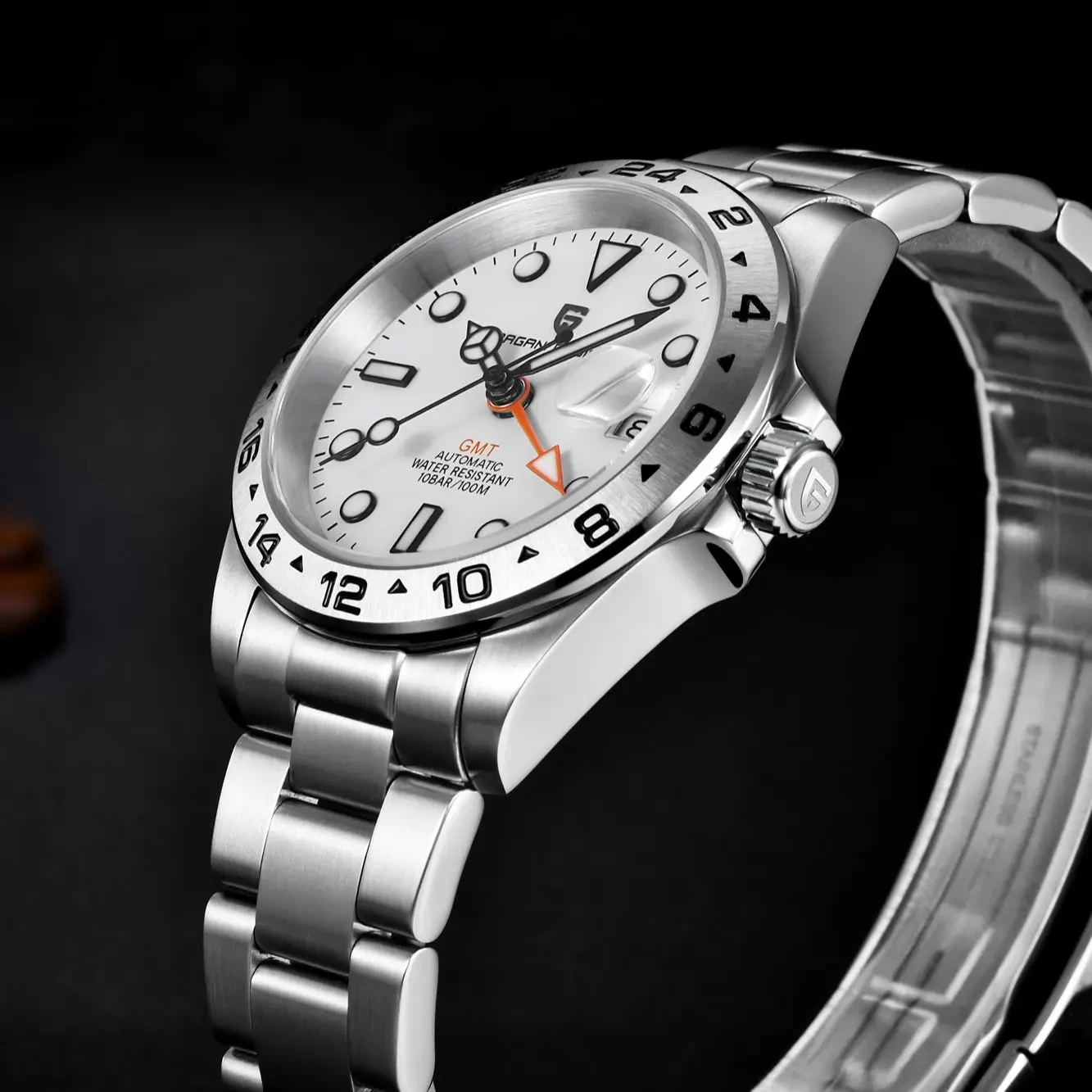2023 New NH34 PAGANI DESIGN GMT 40MM Men Automatic Mechanical Watches Sapphire Stainless Steel Waterproof AR Clock Reloj Hombre