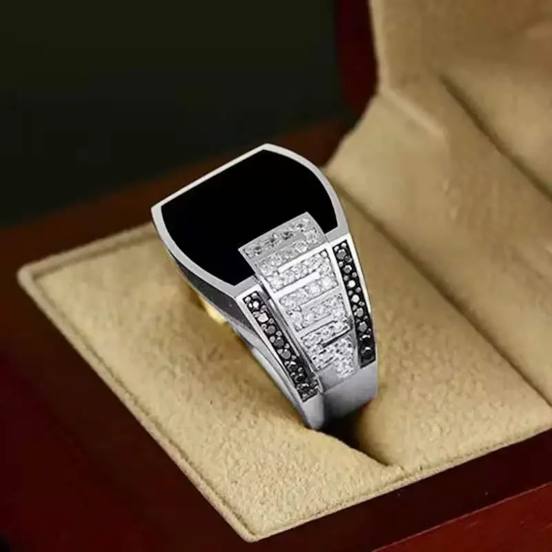 Exquisitos anillos retro de hip-hop, joyería al por mayor, joyería para hombres, accesorios estéticos de Stranger Things, anillos vintage, anillos gruesos