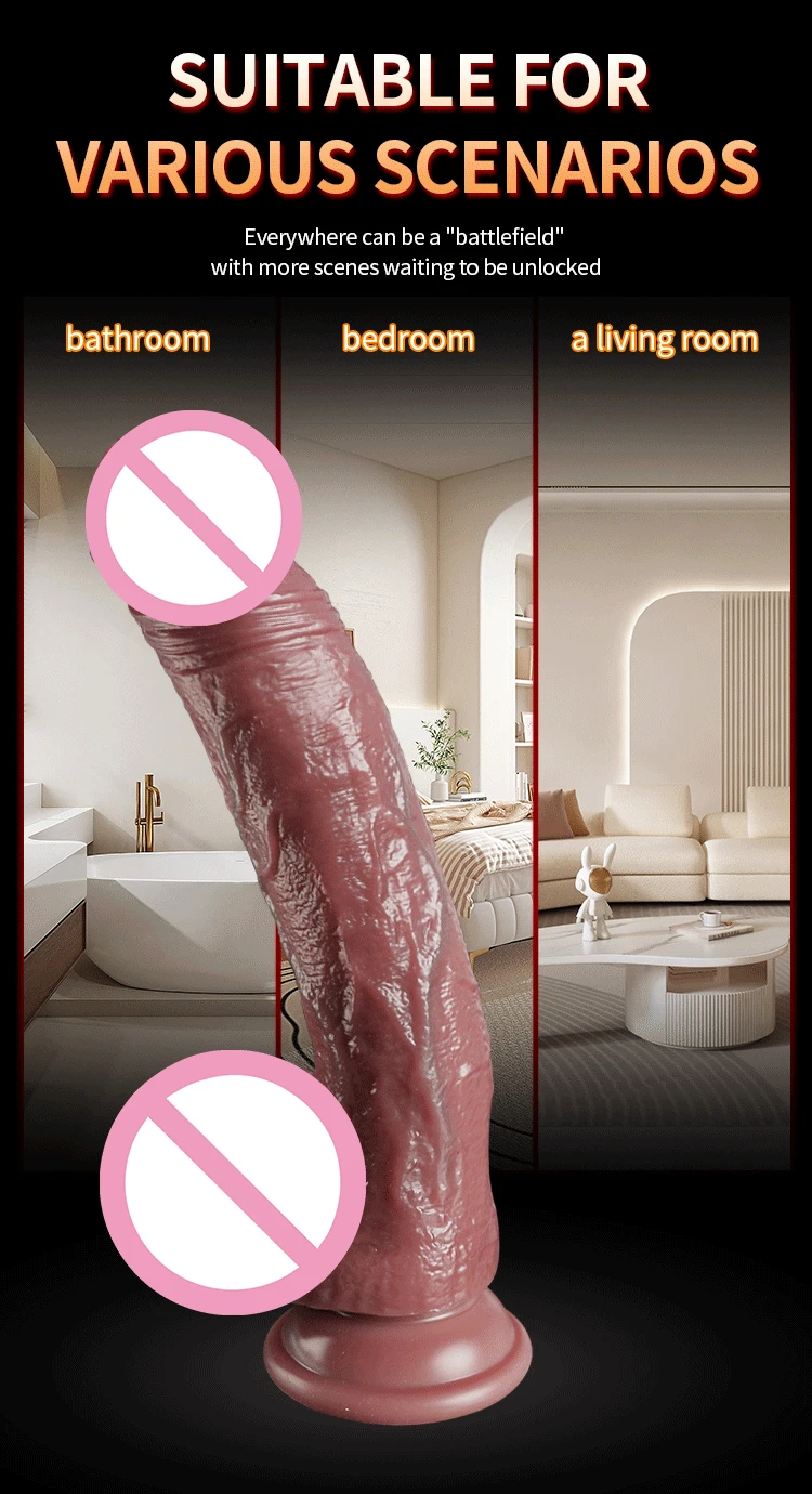 Wireless Remote Control Realistic Dildo Female Masturbation Sex Toys Adult Telescoping Vibrators Vagina Anal Vibrator for Women