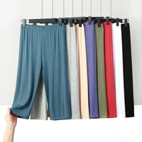 plus size XL to 8XL summer Modal leggings calf Length High waist  Stretch Casual Slimming - Image 2