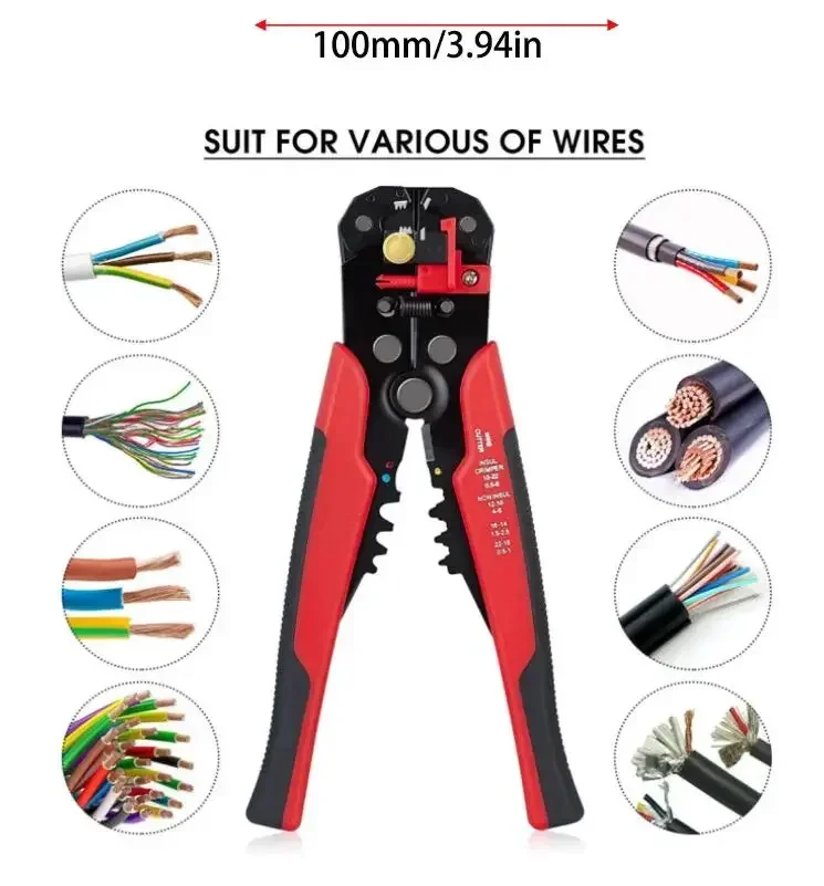 Electrician Wire Tool Cable Wire Stripper Cutter Crimper Multifunctional