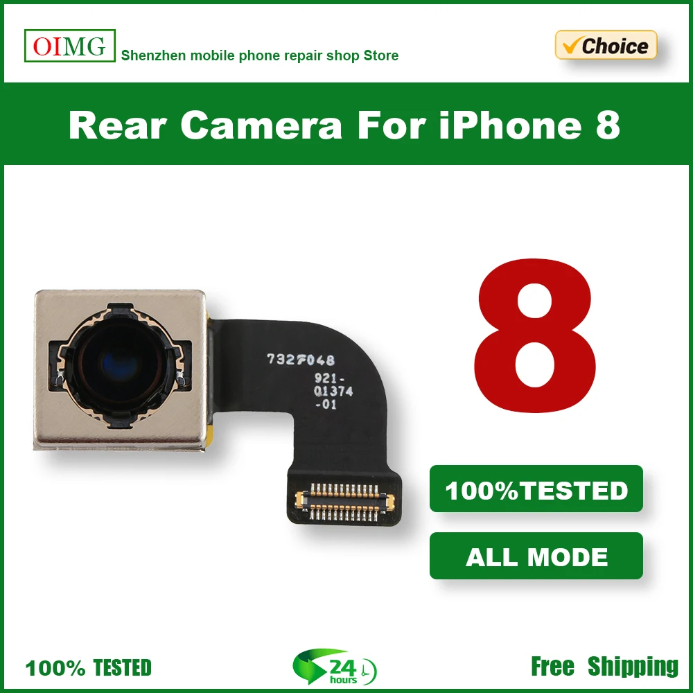 Achteruitrijcamera Voor Iphone 8 Achteruitrijcamera Hoofdlens Flex Kabel Camera + Cadeau