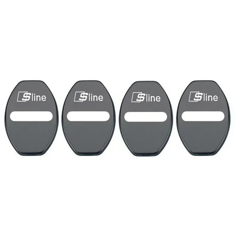 Premium Car Logo Door Lock Protective Cover Sticker Set (4pcs)