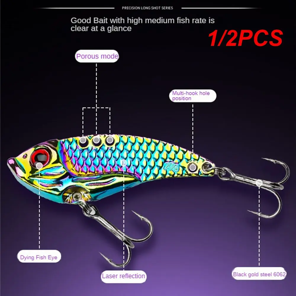 

1/2PCS Metal Vib Fishing Lure 3g/5g/7g/10g/15g/20g Spinner Bait Jigging Wobblers Vib Spoonbait Pesca Tackles Crankbait Spinner