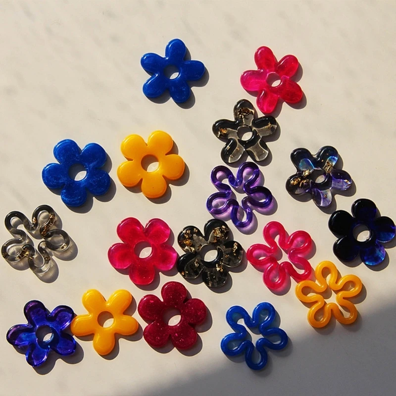 Silicone Flower Pendant Mold Crystal Epoxy Resin Casting Mould for DIY Jewelry Necklace Earrings Pendant Craft Making