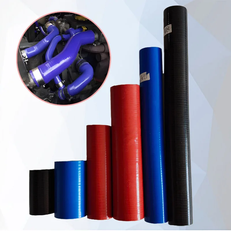 ID16-48mm red, black, blue, straight silicone intercooler tube, optional length, high temperature and high pressure hose
