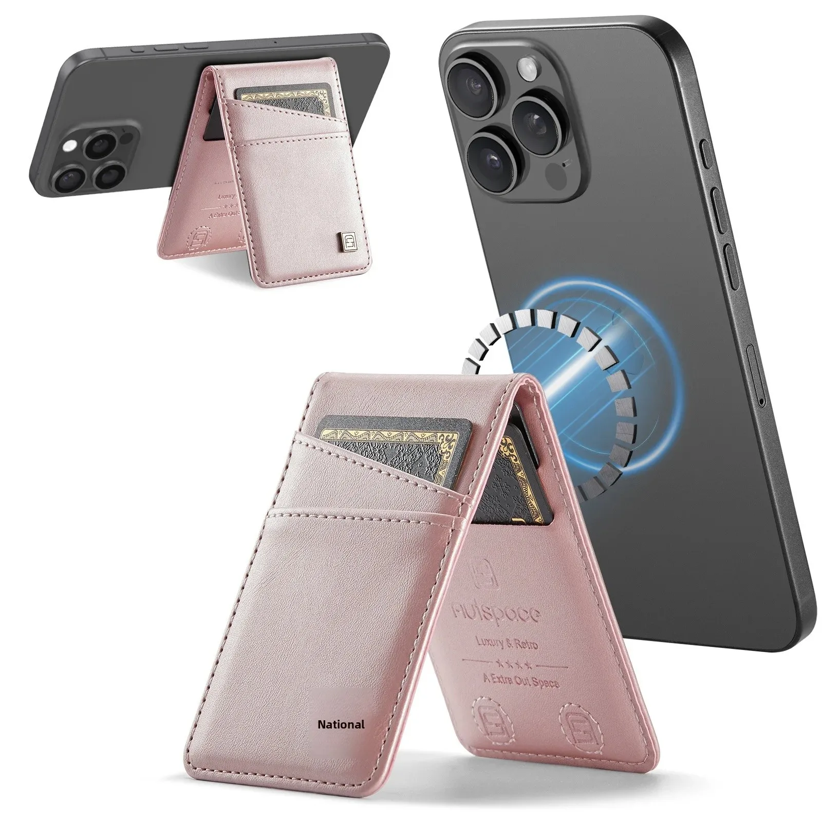 Magnetic Card Holder with RFID Protection and Anti-Theft Features