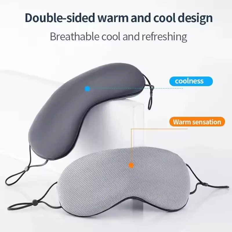 Sleeping Eye Mask Warm And Cool Dual Use Adjustable For Home Sleep Travel  Light Blocking Breathable Eye Cover Blindfold