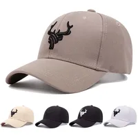 High Quality Unisex Animal Antlers Embroidery Baseball Net Caps Spring and Summer Outdoor Adjustable Casual Hats Sunscreen Hat 1