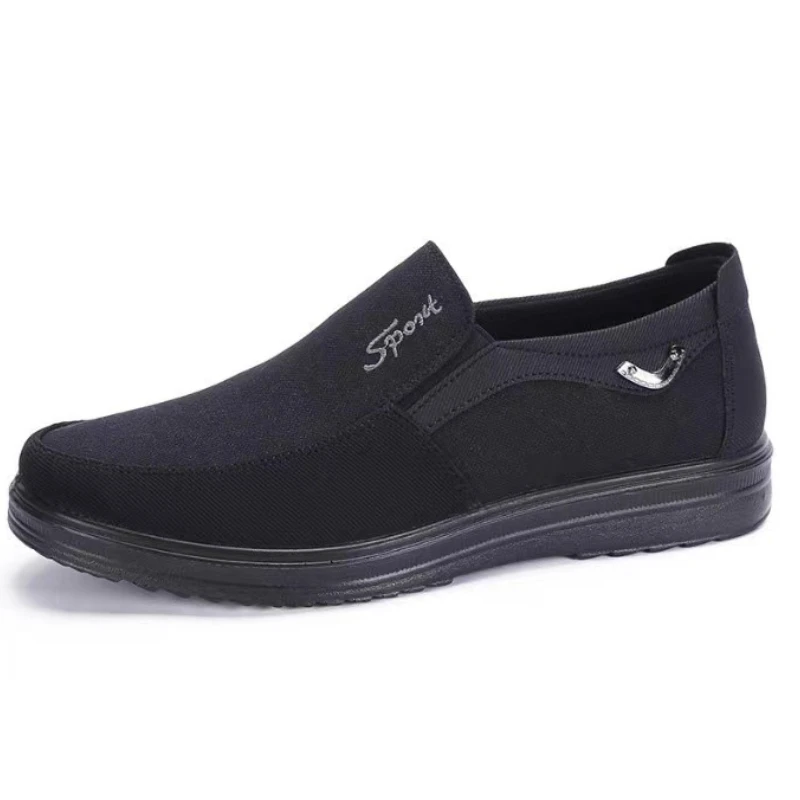 Canvas Shoes Men Classic Loafers Men Casual Shoes Breathable Walking Flat Men Shoes Sneakers Plus Size 6