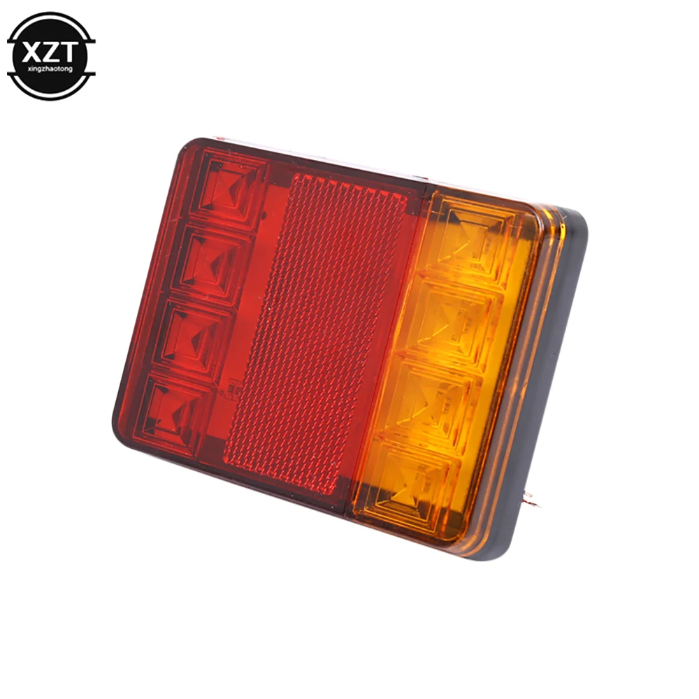 8 LED Trailer Tail Lights Lorry Brake Rear Side Waterproof Lamp Indicator Turn Signal 2PCS for Truck Caravan Van Boat 12V 24V