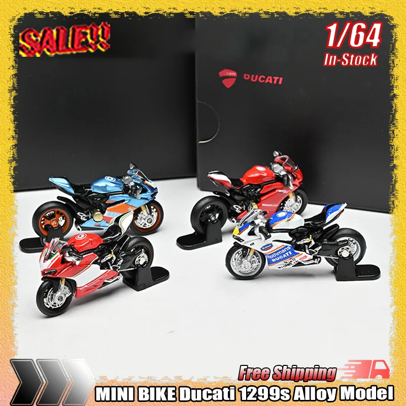 새로운 미니 바이크 1:64 두카티 1299s 두카티 1299s 시뮬레이션 합금 미니어..