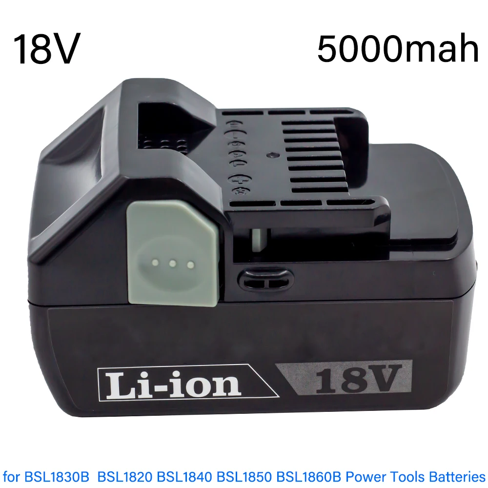 

For Hitachi 18V 5000mAh Li-ion Power Tool Battery BSL1815X BSL1830 330067 330068 330139 330557