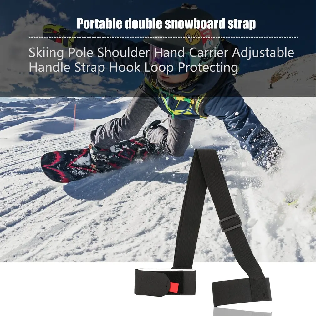 Ski Carrier Strap Lightweight Loop Protecting Adjustable Ski Strap
