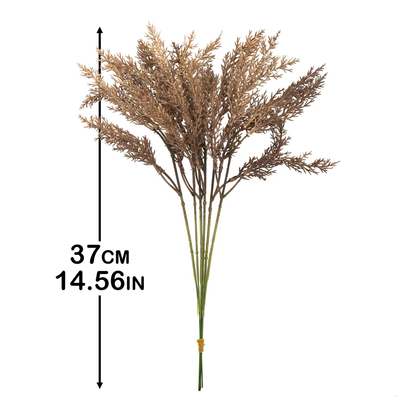 Description Picture 4 of item6pcs Artificial Pampas Grass Bouquet For Home Wedding Decoration Party Room Decor Bedroom DIY Flower Wall Vase Fake Plants Wheat