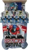 Transformers Battle in Brooklyn Optimus Prime Kids Super Soft Comforter and Sheet Set with Sham, 4 Piece Twin Size, (Official Li 1