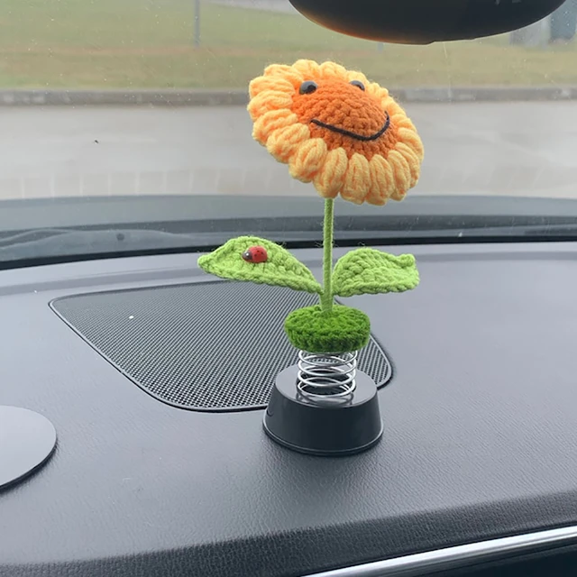 Mini Sonnenblume/Gänseblümchen Blume Autozubehör, niedliche