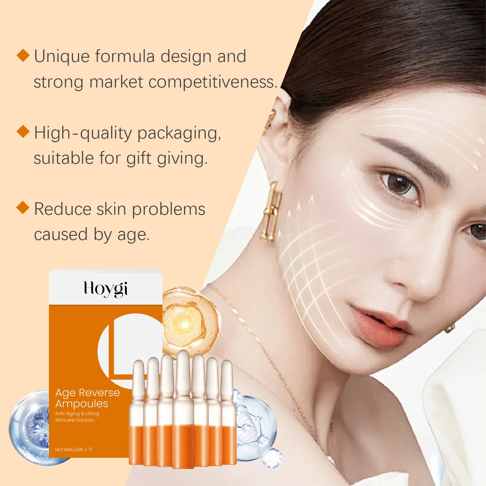 Astaxanthin Ampoule Essence Smoothing Wrinkle Tightening Fade Fine Lines Brighten Shrink Pores Moisturizing Face Care Essence 3