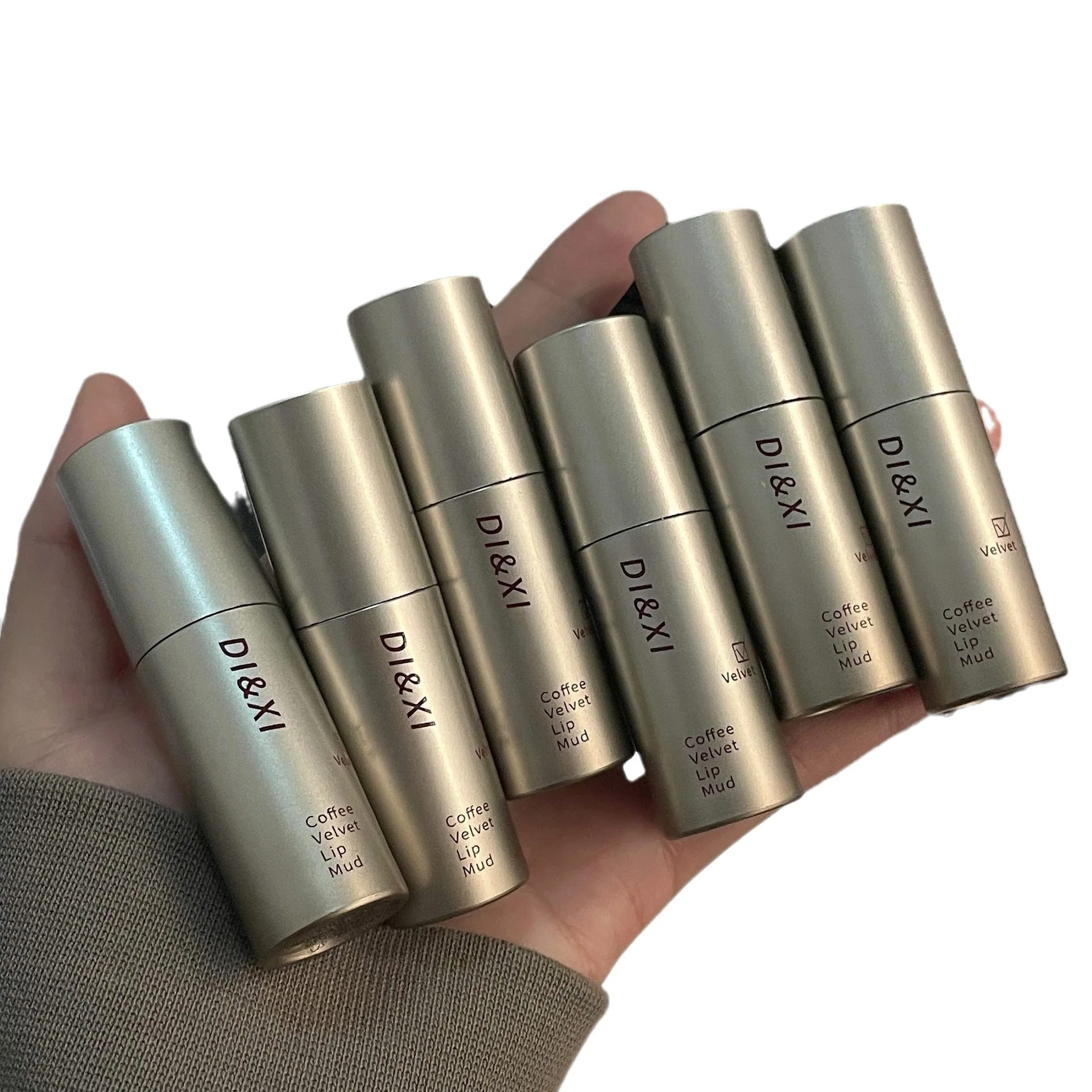 Lip Makeup Lip Glaze Lip Tint Lip Gloss Dark Brown Matte Velvet Waterproof Liquid Lipstick Nude Brown Lips Tint Mud Makeup Latte Coffee Lip Glaze Cosmetics