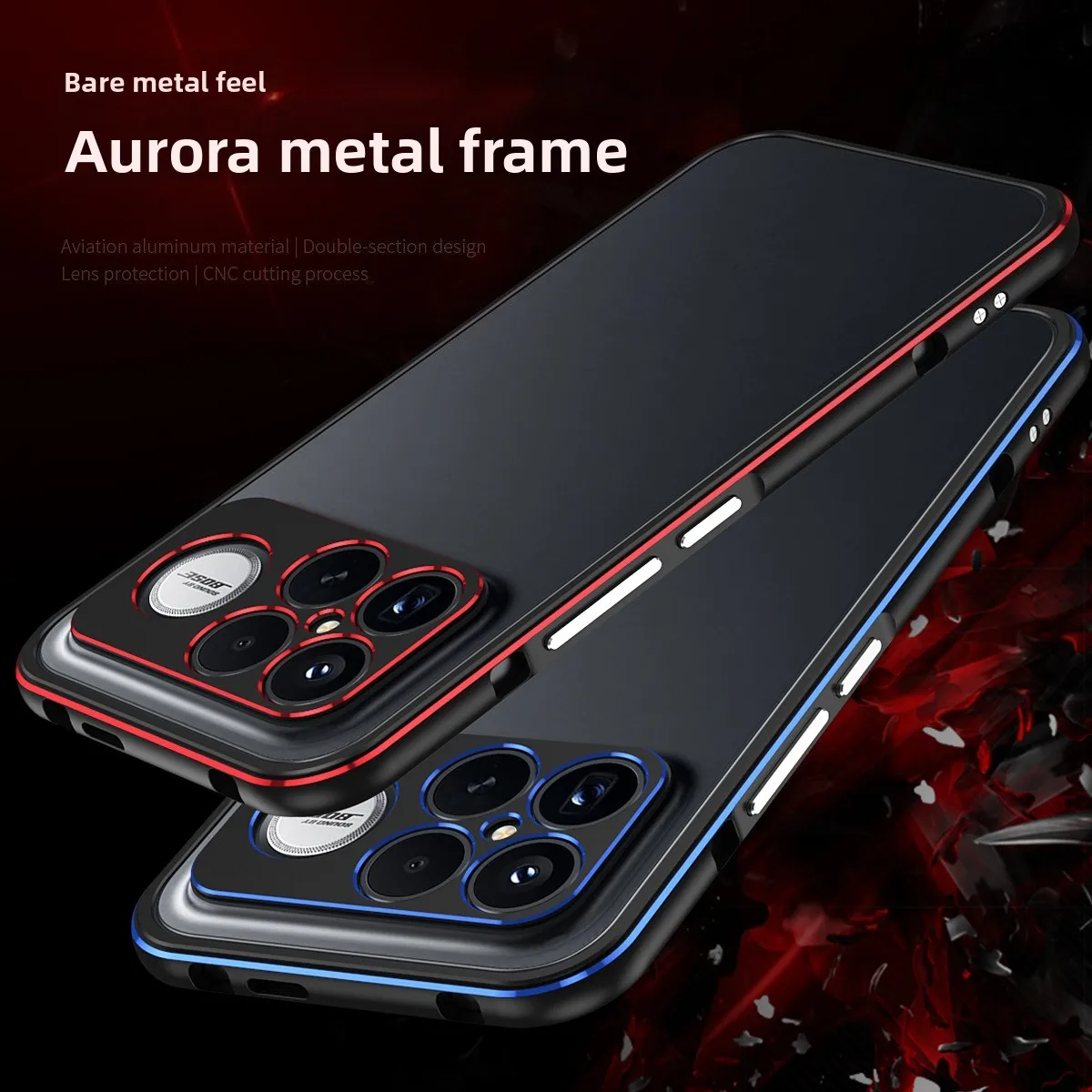 Lightweight Aluminum Alloy Shockproof Case with Heat Dissipation and Drop Protection